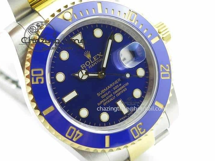 MiroTime 0410 Functional Submariner 116613 LB JF 1:1 Best Edition Blue Dial On SS YG Bracelet SH 3724
